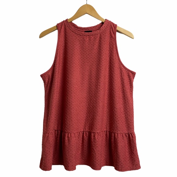 Anthropologie Tops - Anthropologie W5 Sleeveless Salmon Textured Top XL